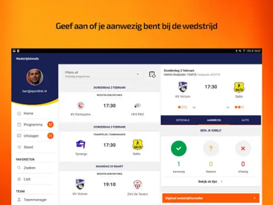 KNKV Wedstrijdzaken android App screenshot 2